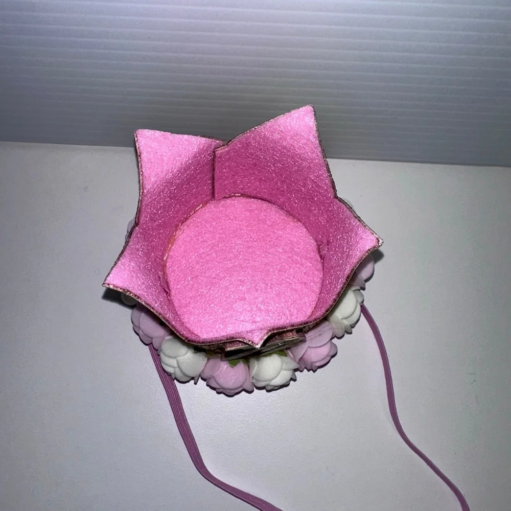 Baby Girl Pink Gold 1/2 Birthday Party Hat One Size Crown